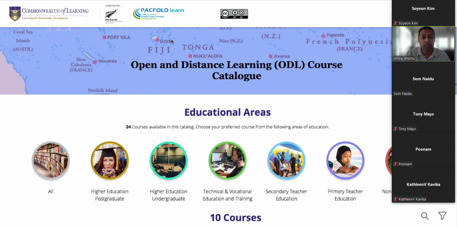 A Consultation for Designing an ODL Course Catalogue for the
